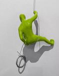 Ancizar Marin Sculptures  Ancizar Marin Sculptures  Male Climber #36 (Lime Green)